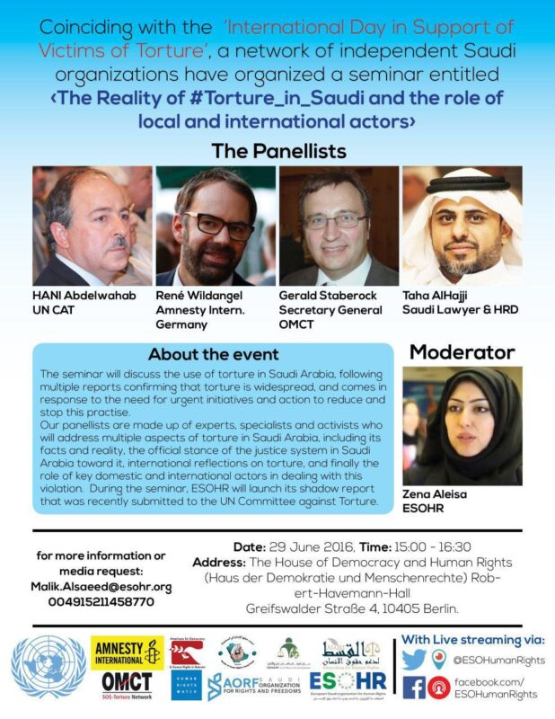 The European Saudi Organization for Human Rights (ESOHR)