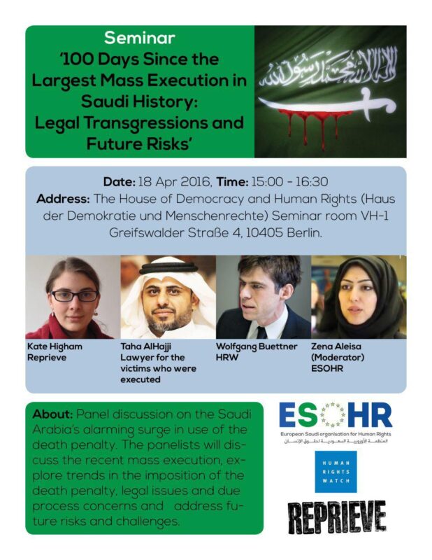 The European Saudi Organization for Human Rights (ESOHR)